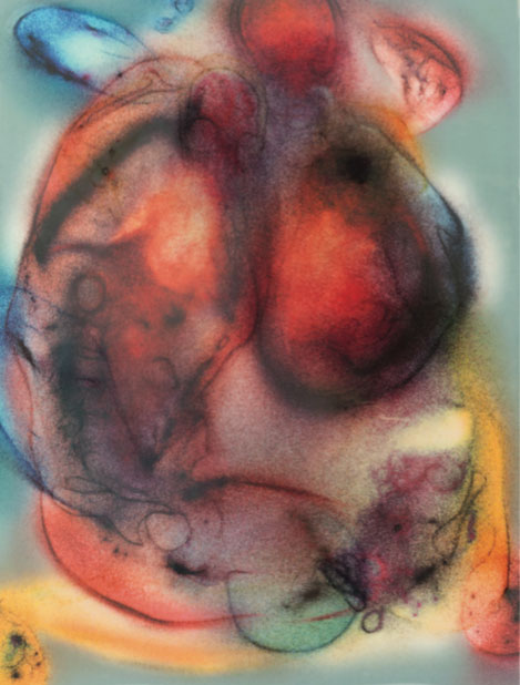 Bryan Christie, Telling Pleasure, 24" x 18", seda y encáustica sobre papel, 2014. Opción 186.